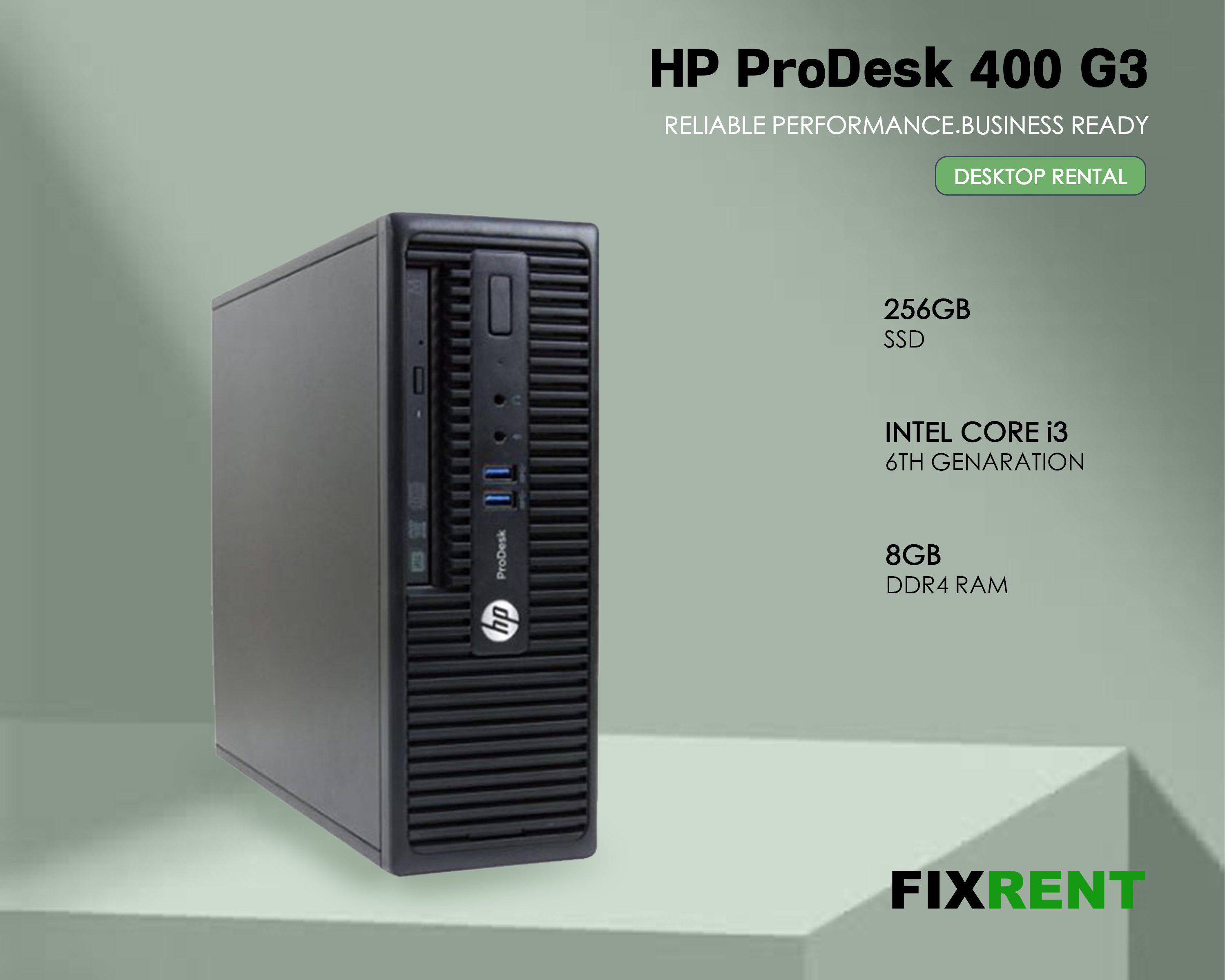HP 400 G3 Desktop I3