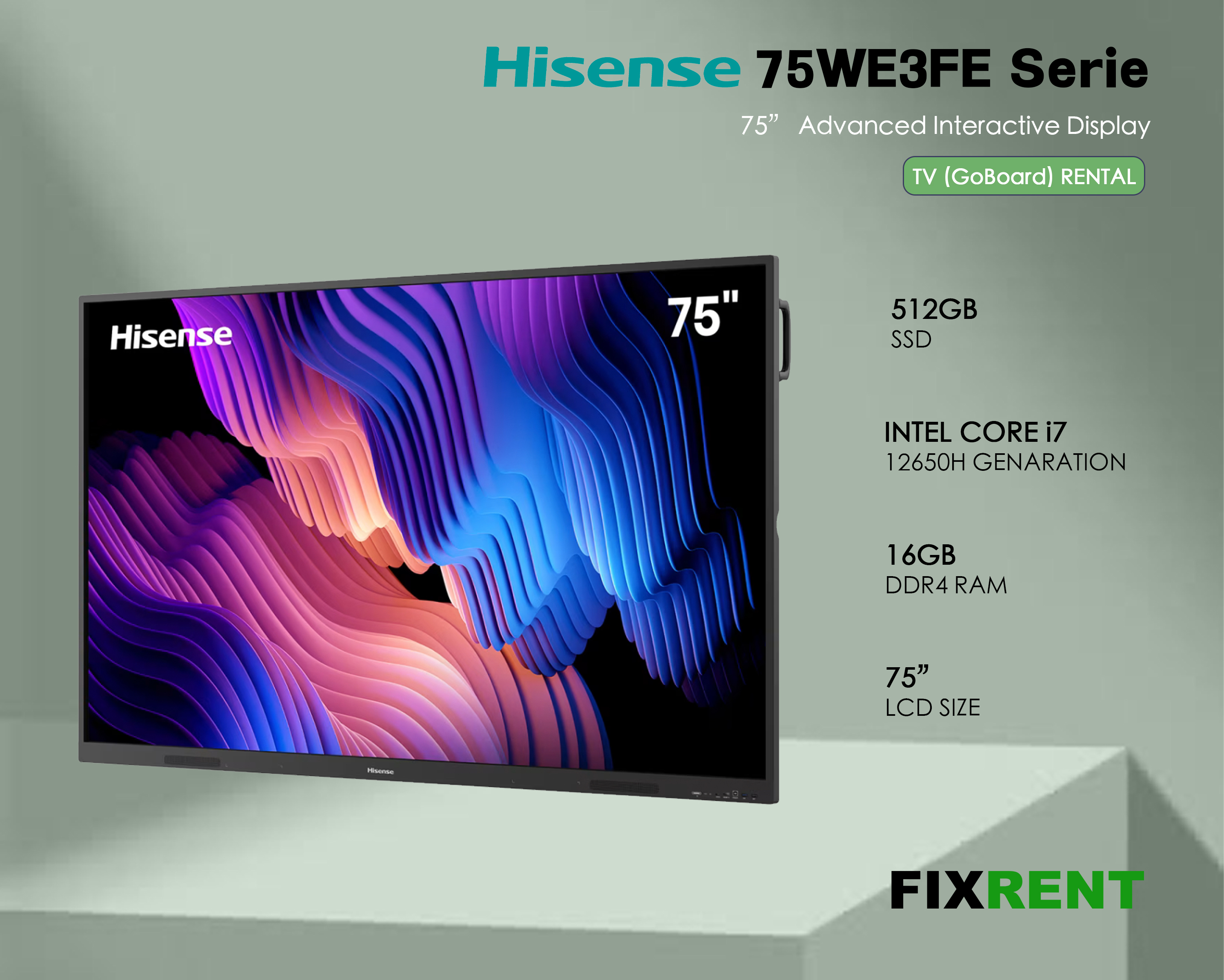 Hisense 75WE3FE 75 inch